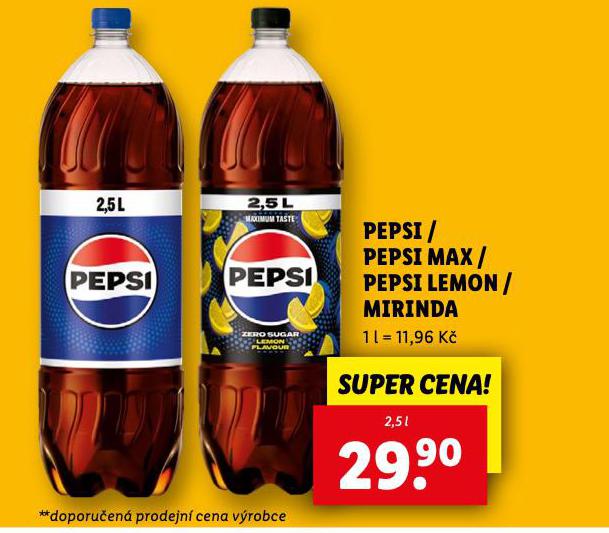 PEPSI, PEPSI MAX, PEPSI LEMON, MIRINDA