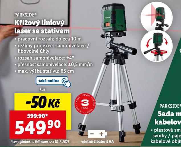 K͎OV LINIOV LASER SE STATIVEM