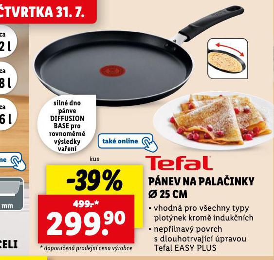 TEFAL PNEV NA PALAINKY 25 CM