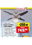 STROPN VENTILTOR S LED SVTIDLEM