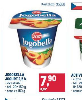 JOGOBELLA JOGURT 2,5%