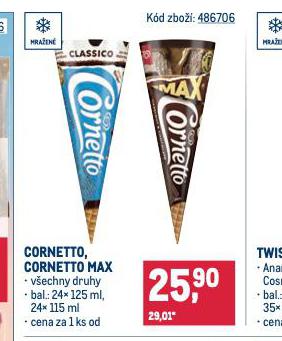 CORNETTO, CORNETTO MAX