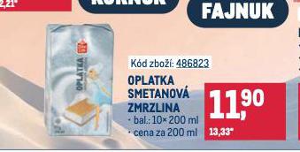 OPLATKA SMETANOV ZMRZLINA