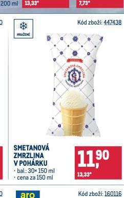 SMETANOV ZMRZLINA V POHRKU