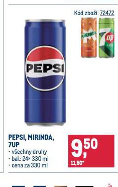 PEPSI, MIRINDA, 7UP