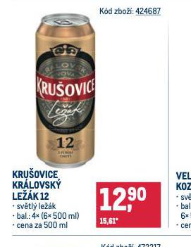 PIVO KRUOVICE 12 KRLOVSK LEK