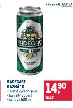 PIVO RADEGAST RZN 10