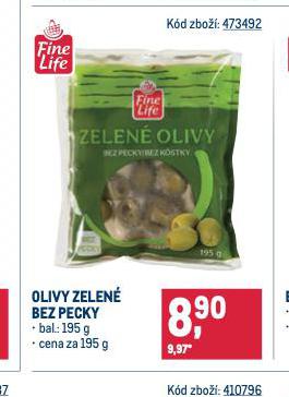 OLIVY ZELEN BEZ PECKY