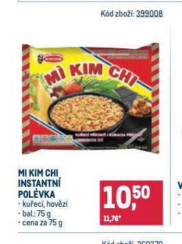 MI KIM CHI INSTANTN NUDLOV POLVKA