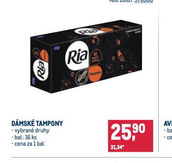 RIA DMSK TAMPONY