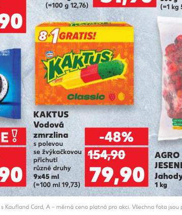 KAKTUS VODOV ZMRZLINA