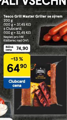 TESCO GRILL MASTER GRILLER SE SREM