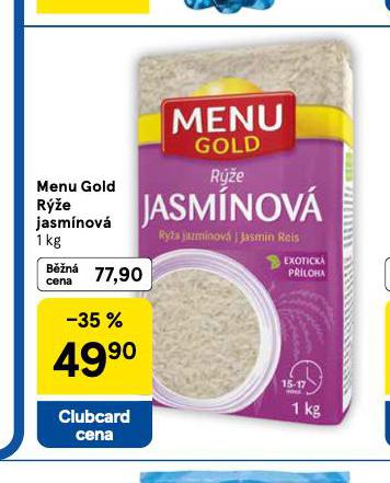 MENU GOLD RݎE JASMNOV