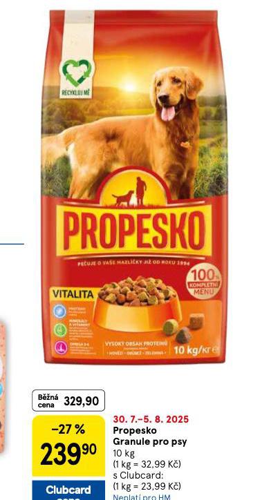 PROPESKO KONZREVA PRO PSY