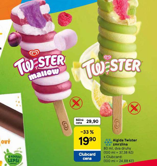ALGIDA TWISTER ZMRZLINA
