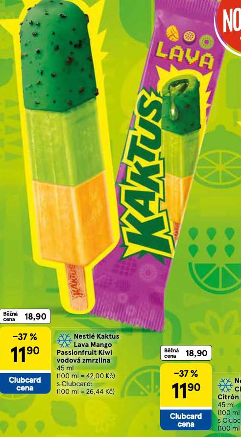 NESTL KAKTUS LAVA MANGO PASSIONFRUIT KIWI VODOV ZMRZLINA