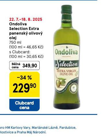 ONDOLIVA SELECTION EXTRA PANENSK OLIVOV OLEJ