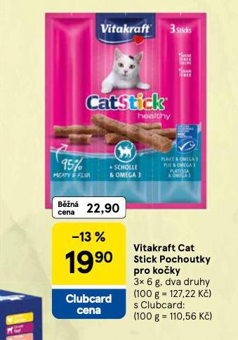 VITAKRAFT CAT STICK POCHOUTKY PRO KOKY