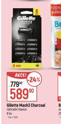 GILLTETTE MACH3 CHARCOAL