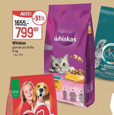 WHISKAS GRANULE PRO KOKY