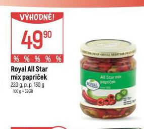 ROYAL ALL STAR MIX PAPRIEK