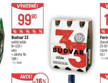 PIVO BUDVAR 33