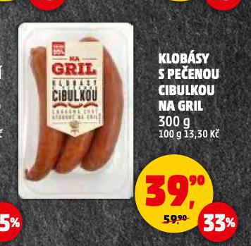 KLOBSY S PEENOU CIBULKOU NA GRIL
