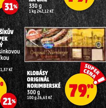 KLOBSY ORIGINL NORIMBERSK