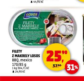 FILETY Z MAKRELY LOSOS