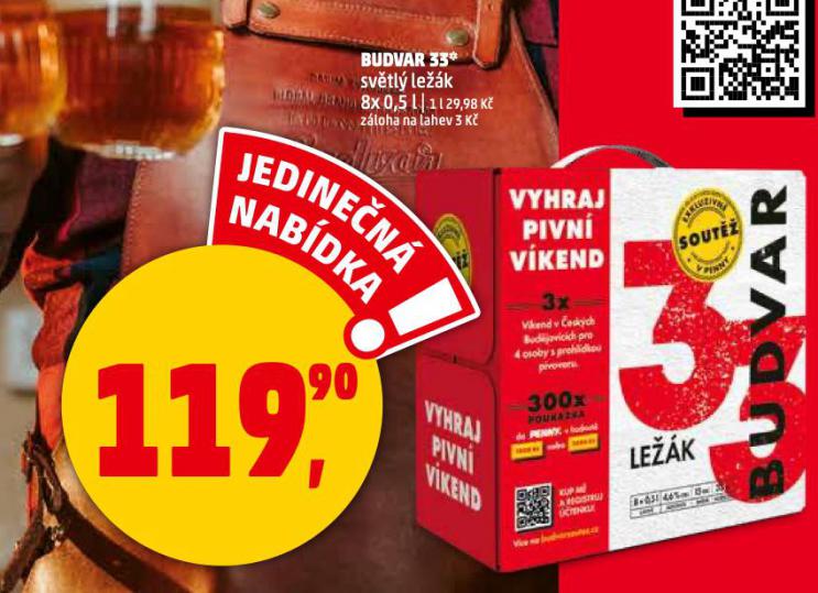 PIVO BUDVAR 33