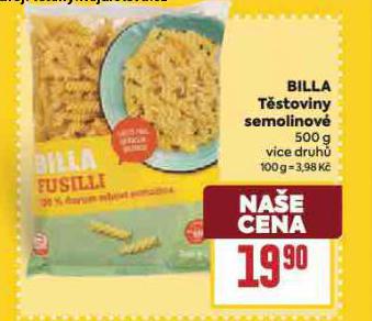 BILLA TSTOVINY SEMOLINOV