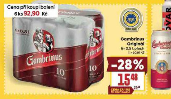 PIVO GAMBRINUS ORIGINL