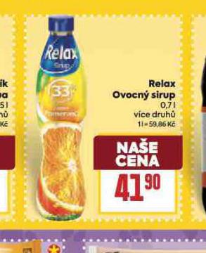 RELAX OVOCN SIRUP
