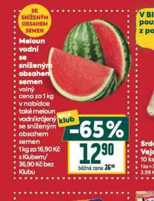 MELOUN VODN SE SN͎ENM OBSAHEM SEMEN
