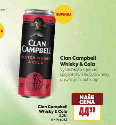 CLAN CAMPBELL WHISKY & COLA