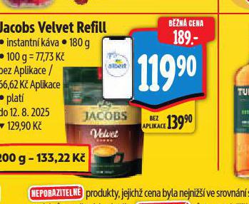 JACOBS VELVET REFIL INSTANTN KVA