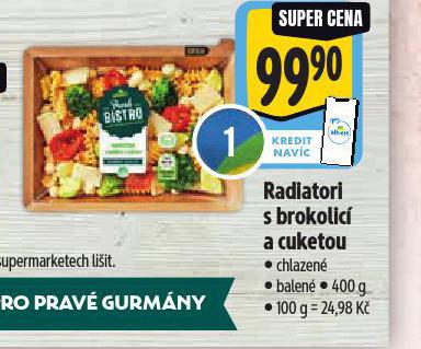 RADIATORI S BROKOLIC A CUKETOU