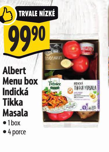 ALBERT MENU BOX INDICK TIKKA MASALA