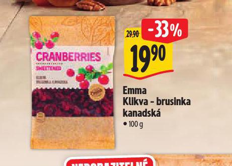 EMMA KLIKVA BRUSINKA KANADSK