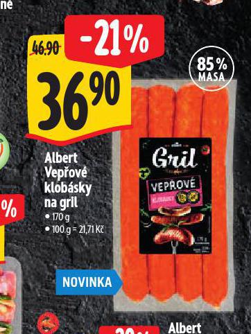 VEPOV KLOBSKY NA GRIL