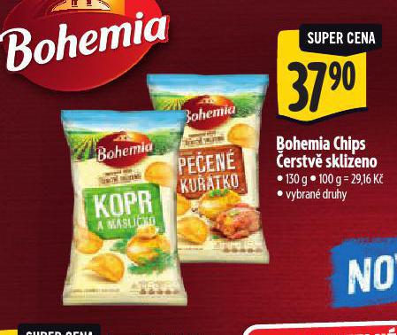 BOHEMIA CHIPS ERSTV SKLIZENO