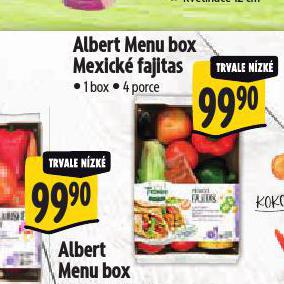 MENU BOX MEXICK FAJITAS