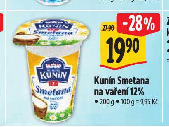 KUNN SMETANA NA VAEN 12%