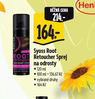 SYOSS ROOT RETOUCHER SPREJ NA ODROSTY