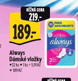 ALWAYS DMSK VLOKY