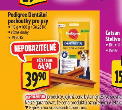 PEDIGREE DENTLN POCHOUTKY PRO PSY