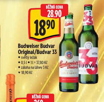 PIVO BUDWEISER BUDVAR ORIGINAL