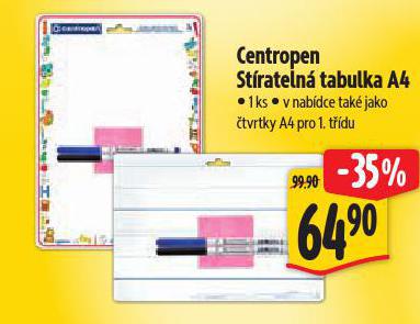 CENTROPEN STRATELN TABULKA