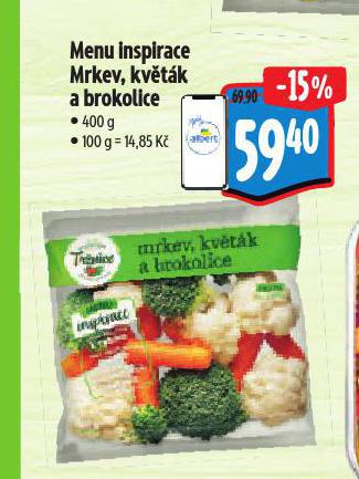 MENU INSPIRACE MIX KVTK, MRKEV A BROKOLICE