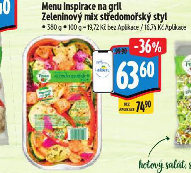 MENU INSPIRACE NA GRIL ZELENINOV MIX STEDOMOSK STYL
